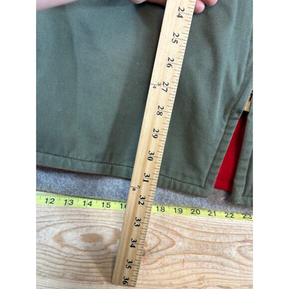 Vintage 50s Woolrich Woolen Mills Reversible Workwear Jackets Mens XL Green Red - Picture 5 of 6